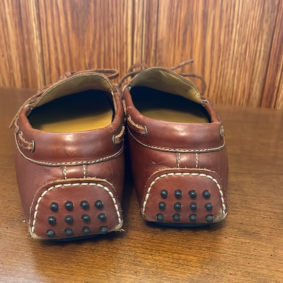 Cole Haan Gunnison Waxy Leather Boat Style Drivers - Picture 3 of 5